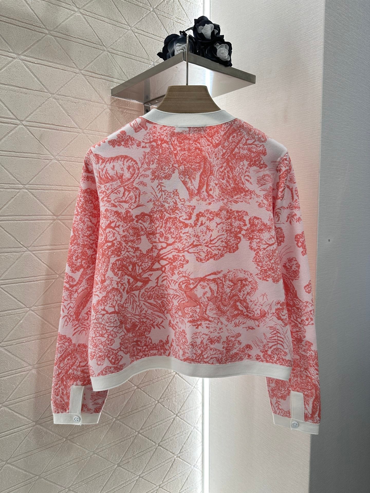 2025 Summer New Jacquard Knitted Cardigan
