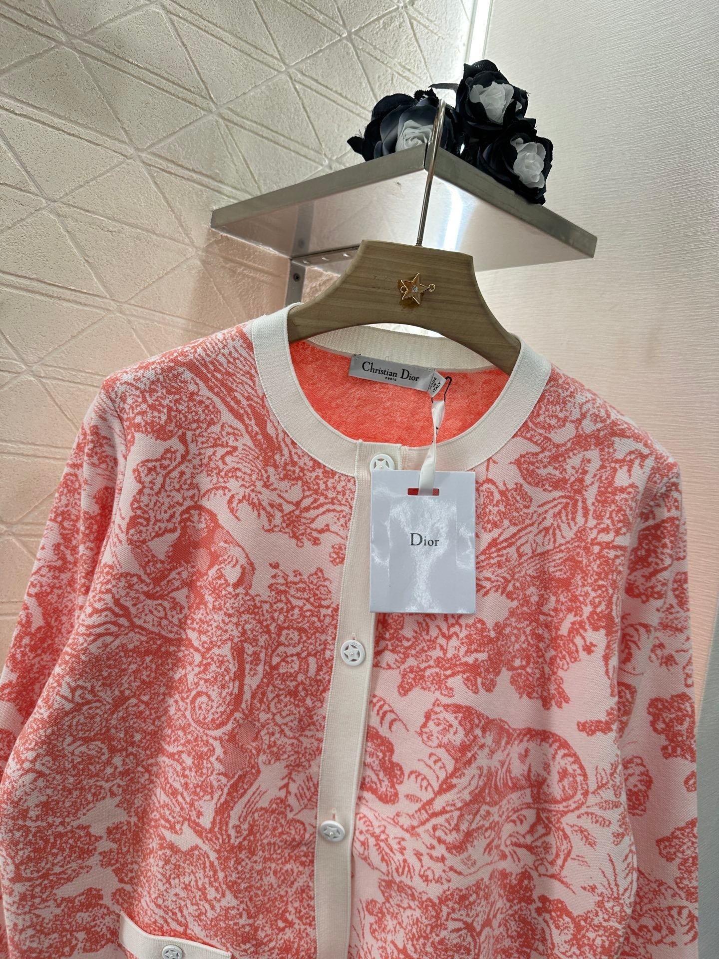 2025 Summer New Jacquard Knitted Cardigan