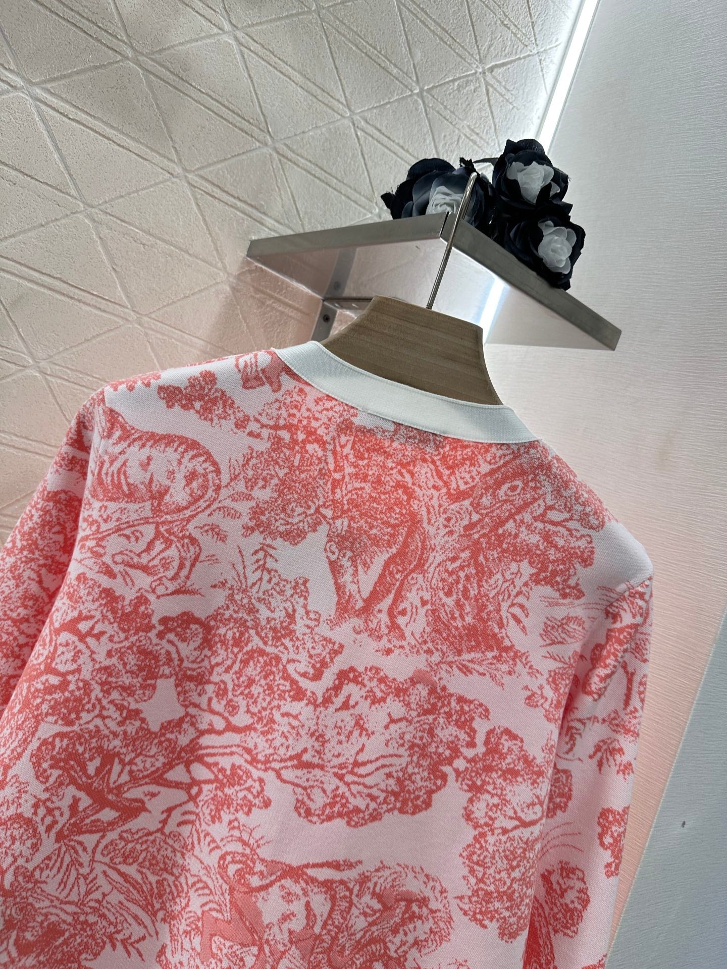 2025 Summer New Jacquard Knitted Cardigan