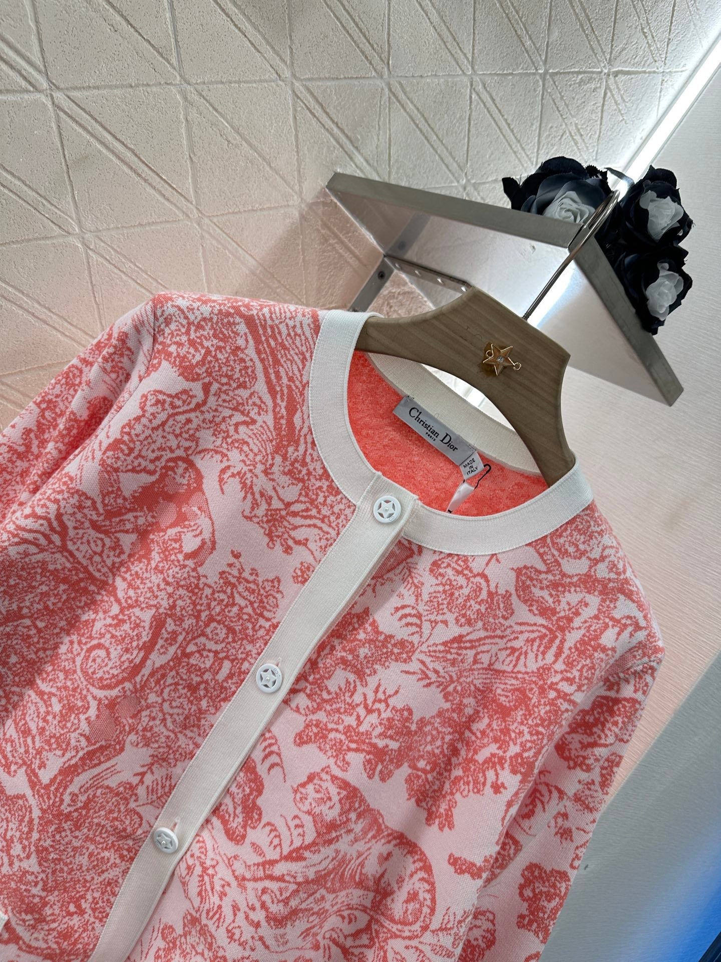 2025 Summer New Jacquard Knitted Cardigan
