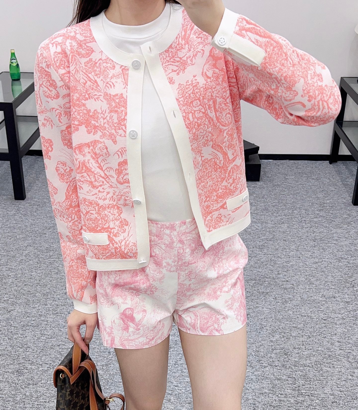 2025 Summer New Jacquard Knitted Cardigan