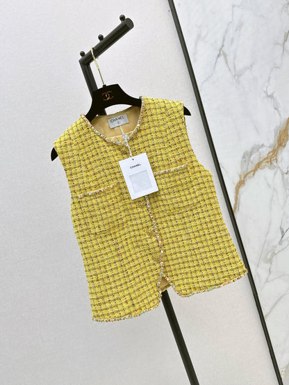 C 25Ss Spring and Summer New Tweed Vest Jacket
