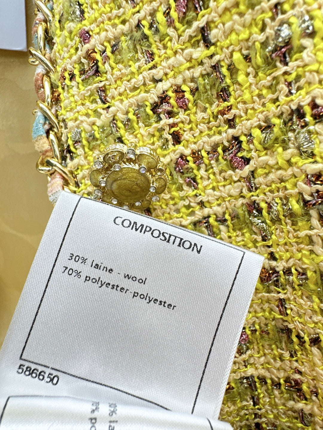 C 25Ss Spring and Summer New Tweed Vest Jacket