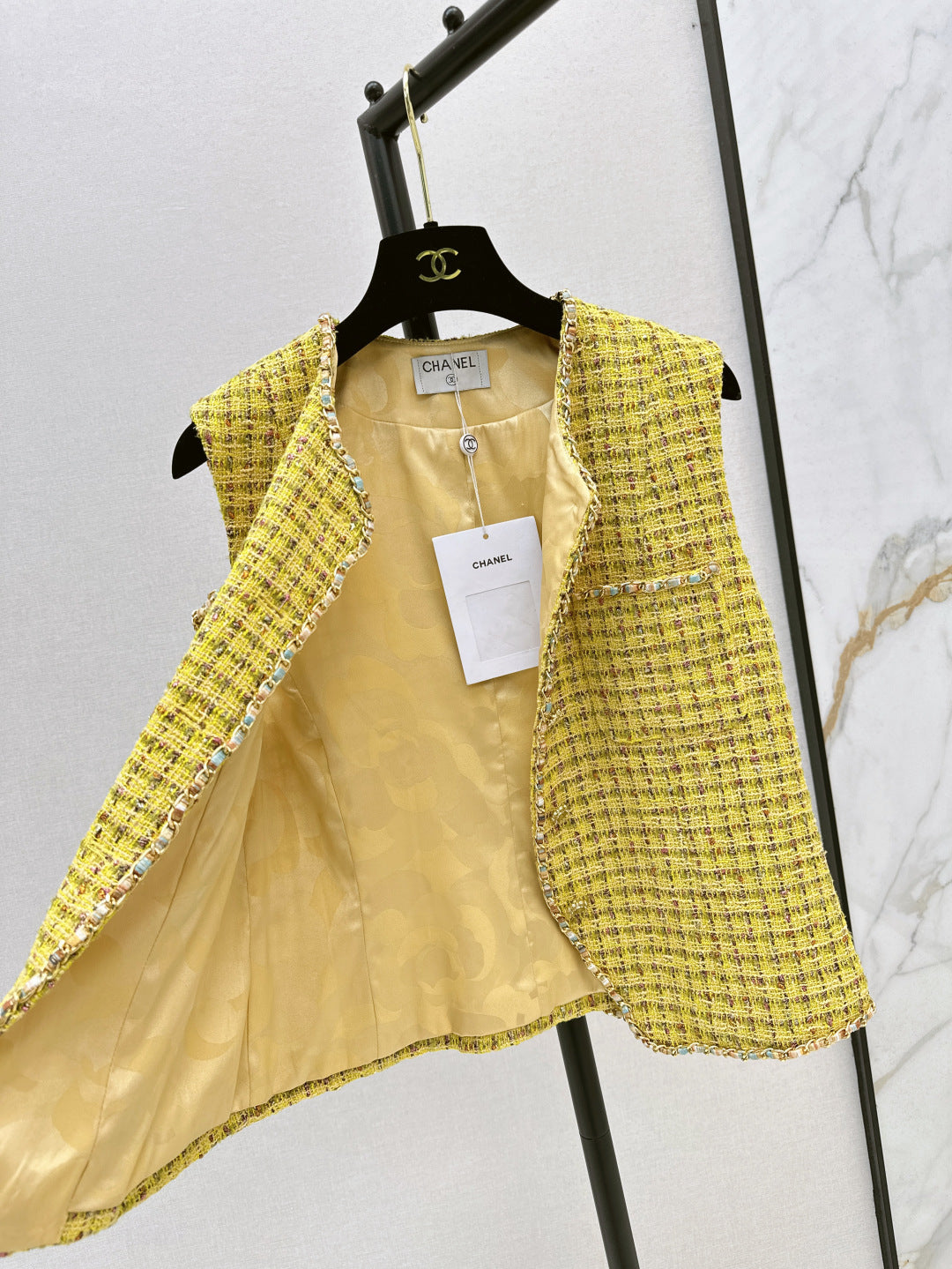 C 25Ss Spring and Summer New Tweed Vest Jacket