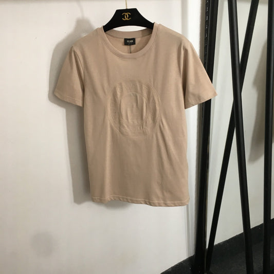 2025 Summer New Logo Letter Patch Casual Short Sleeve T-shirt