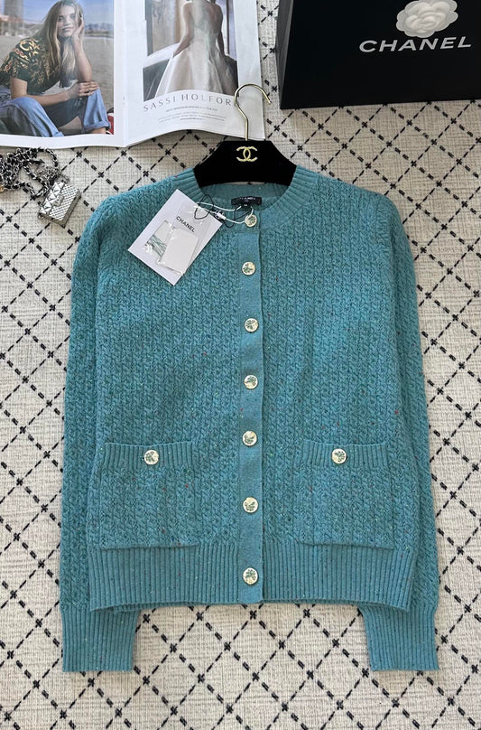 25 Summer New Round Neck Knitted Cardigan