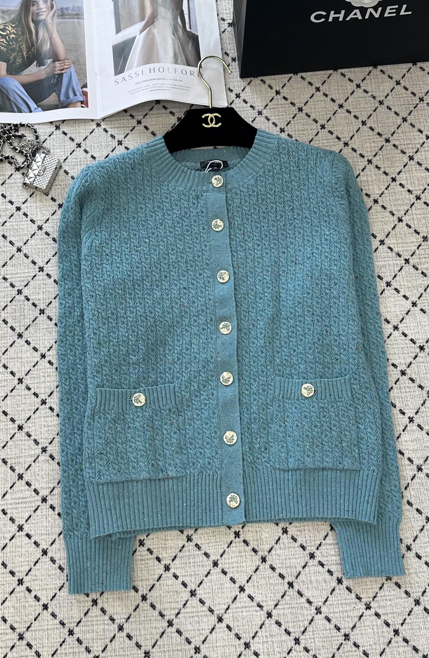 25 Summer New Round Neck Knitted Cardigan