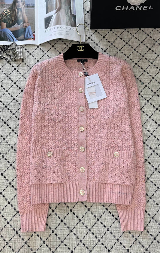 25 Summer New Round Neck Knitted Cardigan