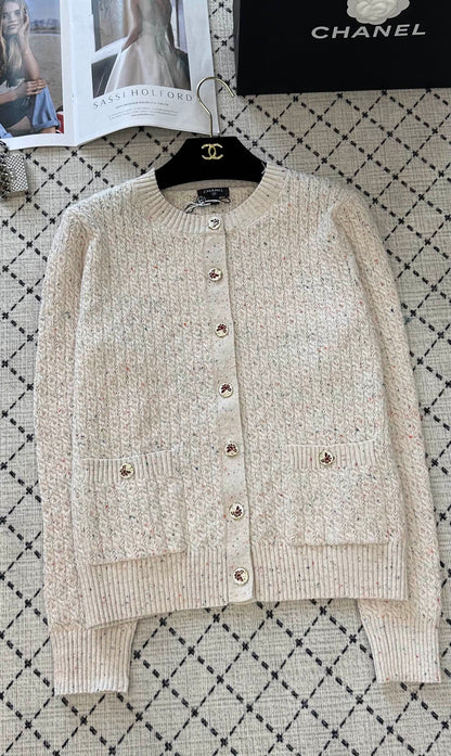 25 Summer New Round Neck Knitted Cardigan