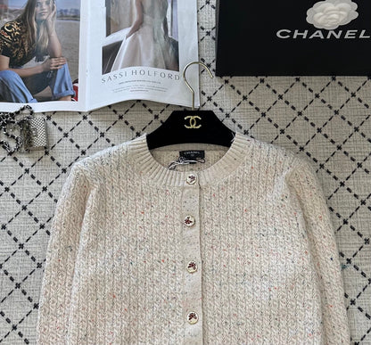 25 Summer New Round Neck Knitted Cardigan