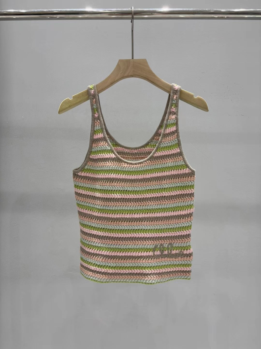 25 new summer striped knitted vest