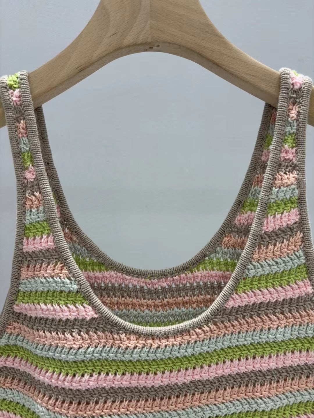 25 new summer striped knitted vest