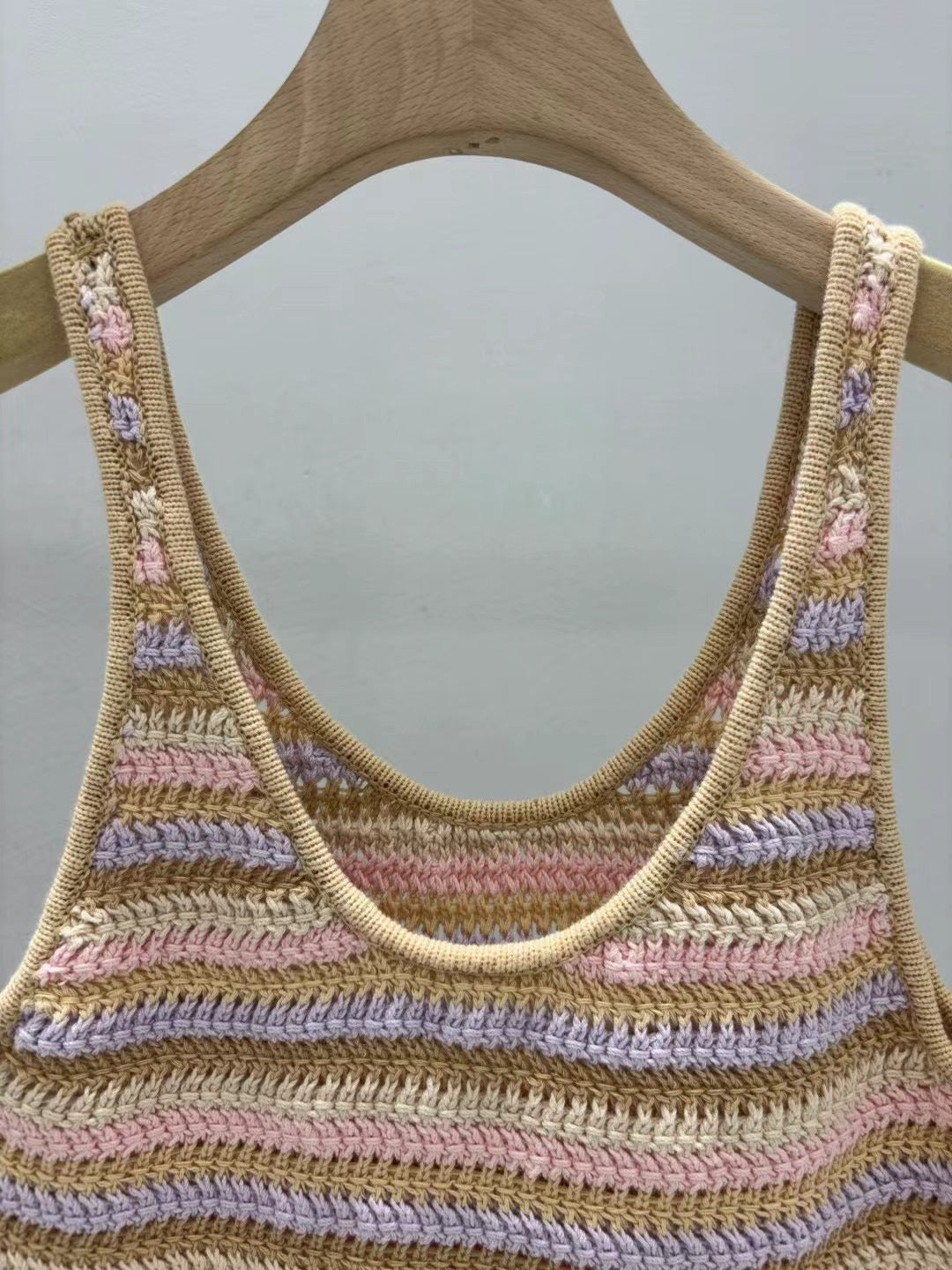 25 new summer striped knitted vest