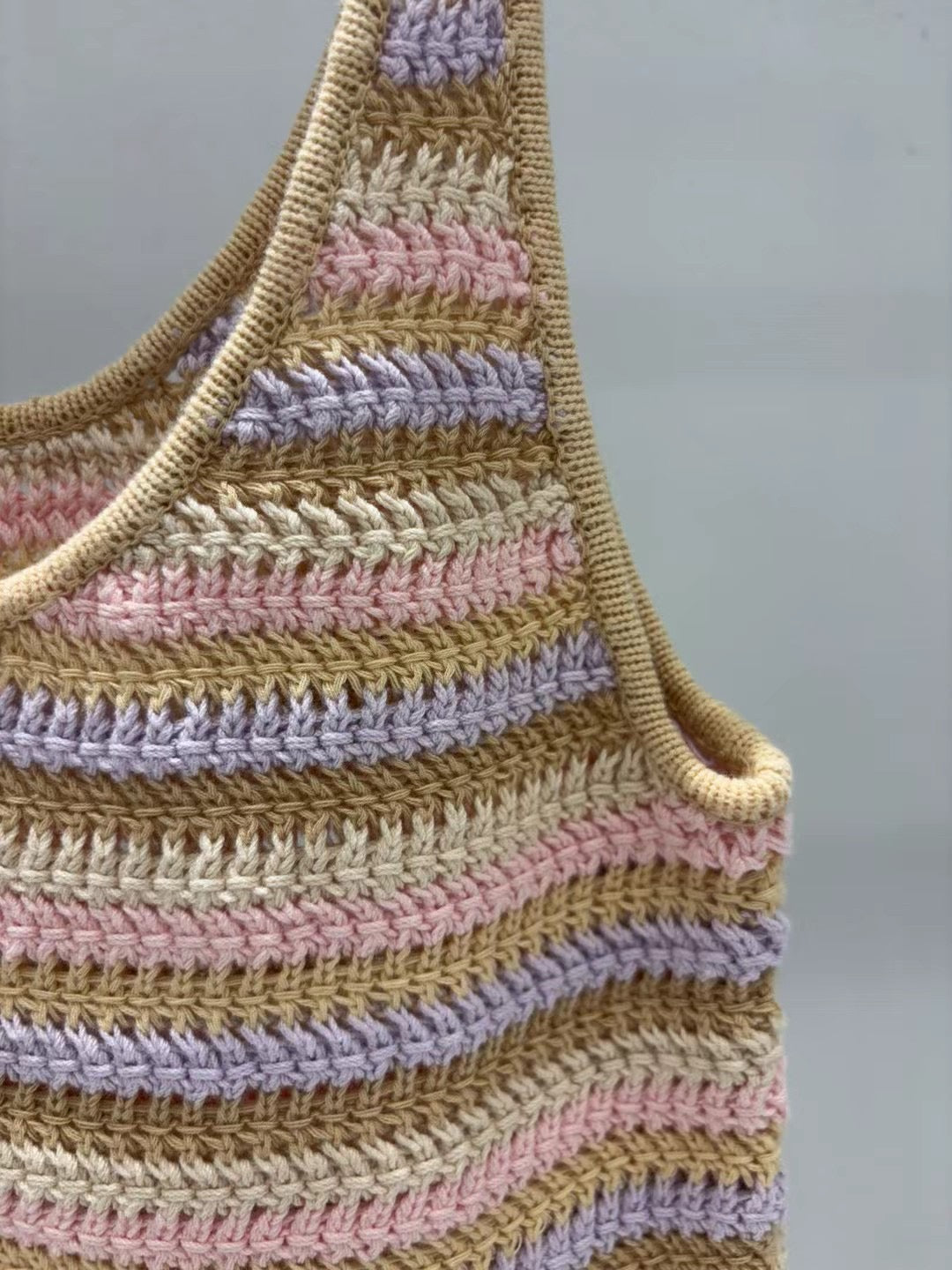 25 new summer striped knitted vest