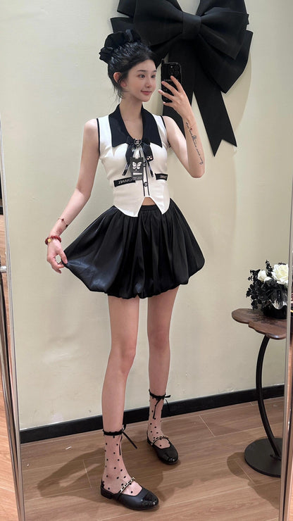C 25 Bow Tie Knit Vest
