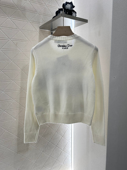 D 2025 Summer New Cityscape Embroidered Pullover Sweater