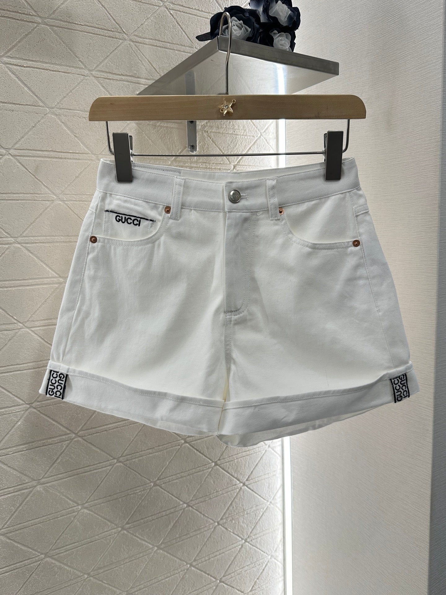 G 2025 Summer New Short Sleeve Jacket Coat Shorts Set