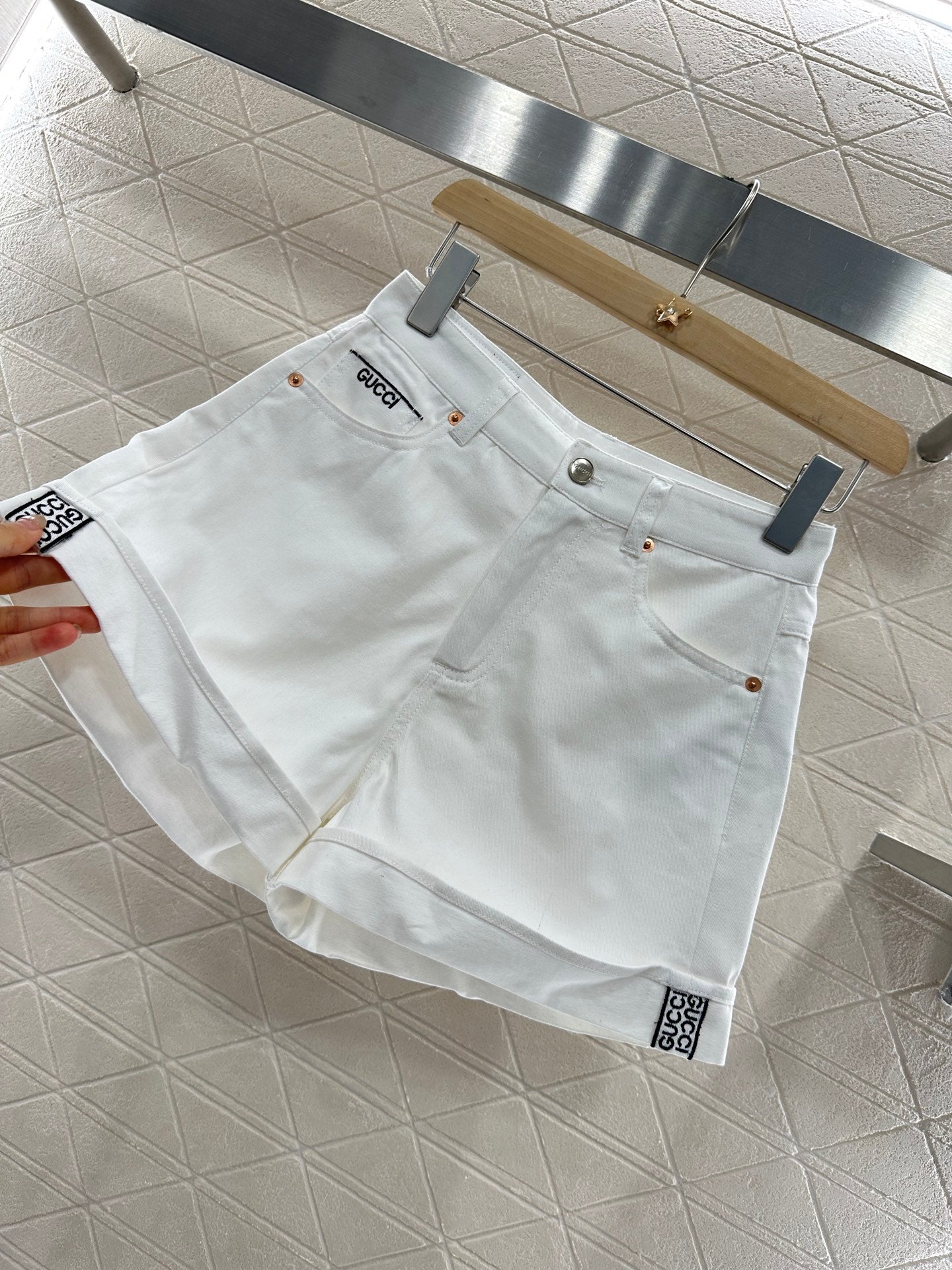 G 2025 Summer New Short Sleeve Jacket Coat Shorts Set