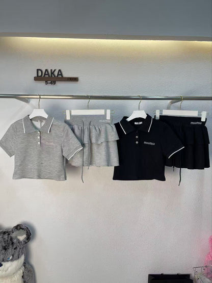 M 25 POLO Short Sleeve + Cake Skirt Set