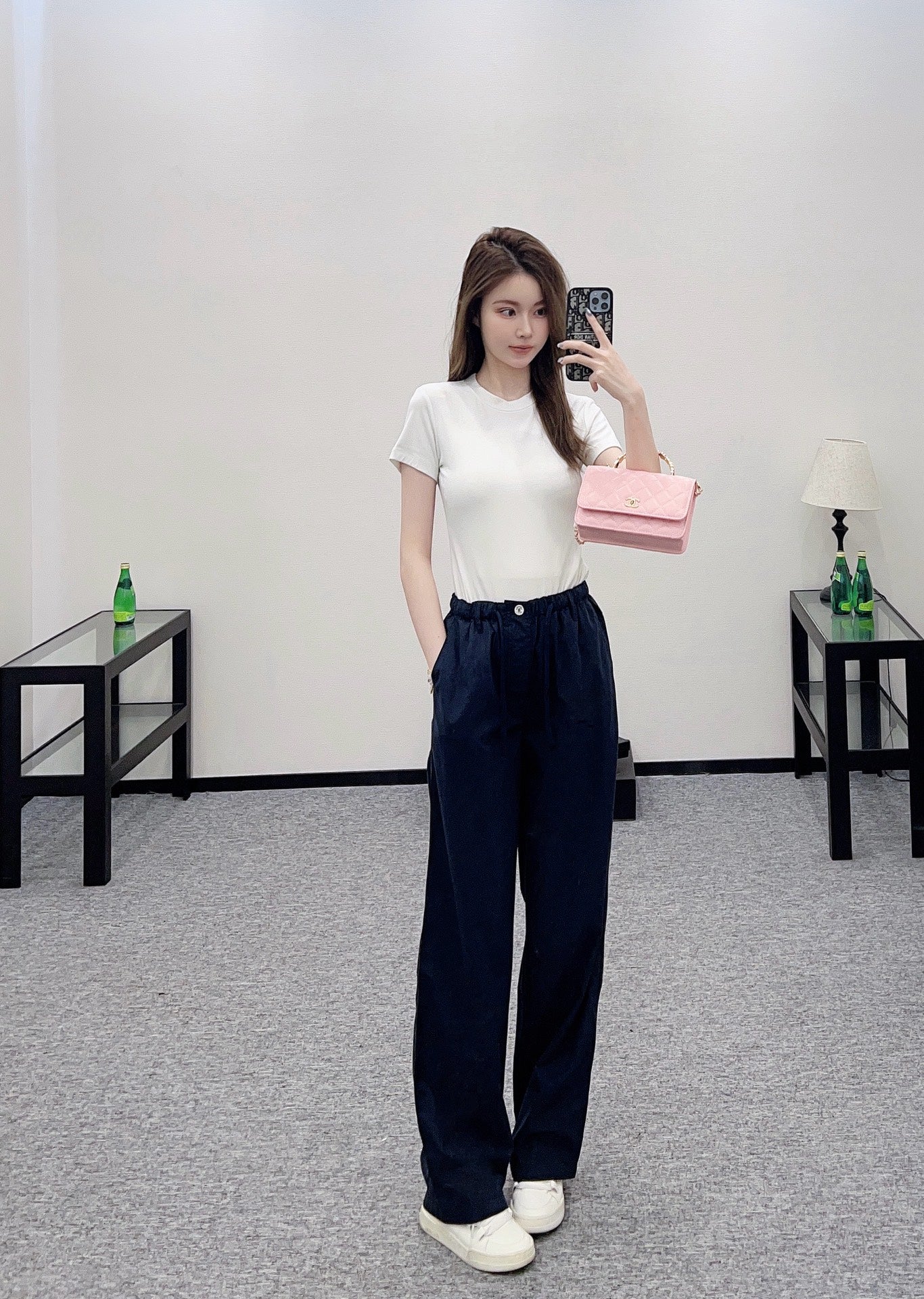 C 2025 Summer New Arrivals Wide Leg Drawstring Trousers