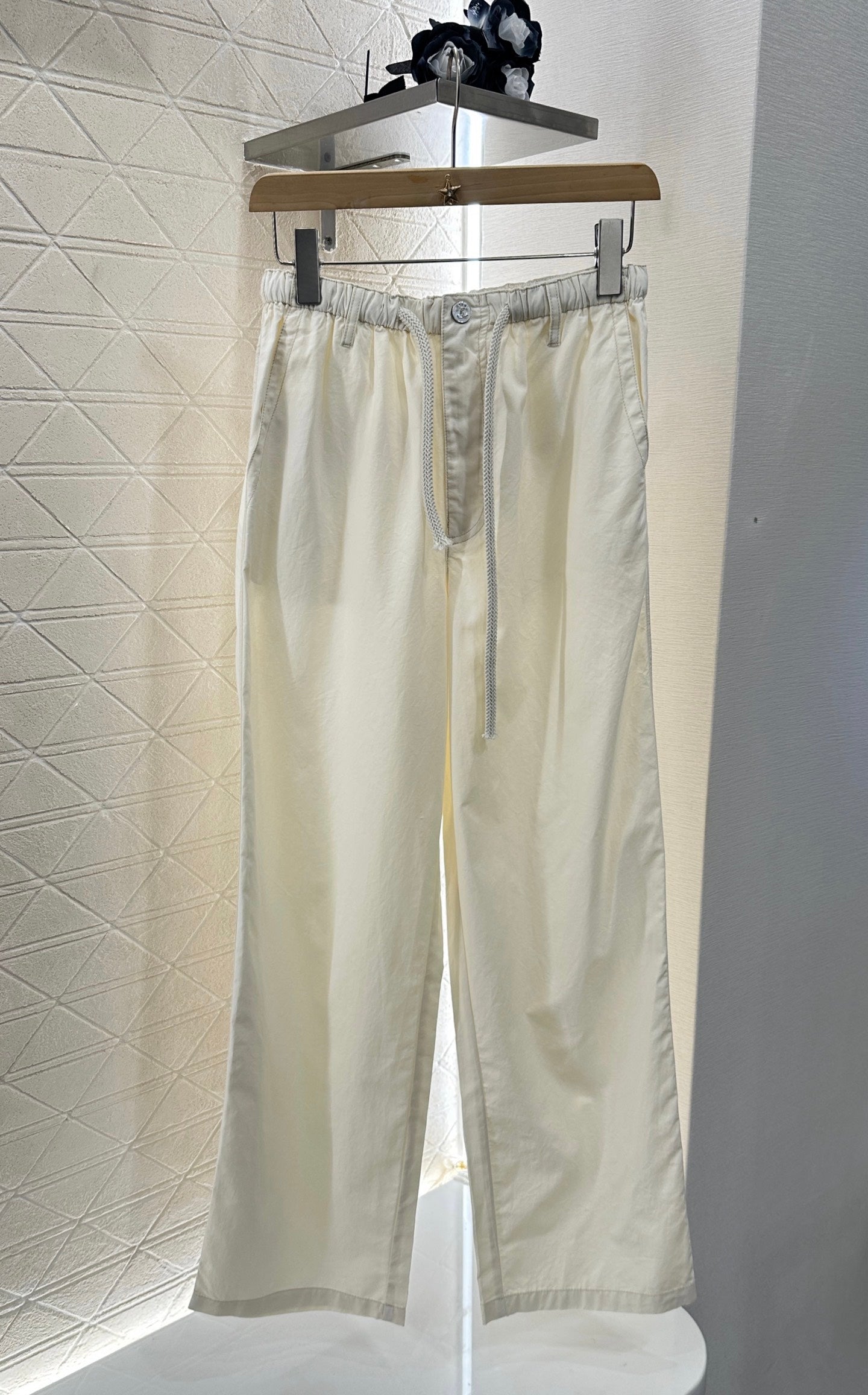 C 2025 Summer New Arrivals Wide Leg Drawstring Trousers