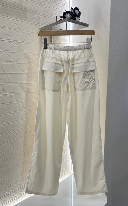 C 2025 Summer New Arrivals Wide Leg Drawstring Trousers