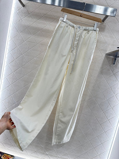 C 2025 Summer New Arrivals Wide Leg Drawstring Trousers
