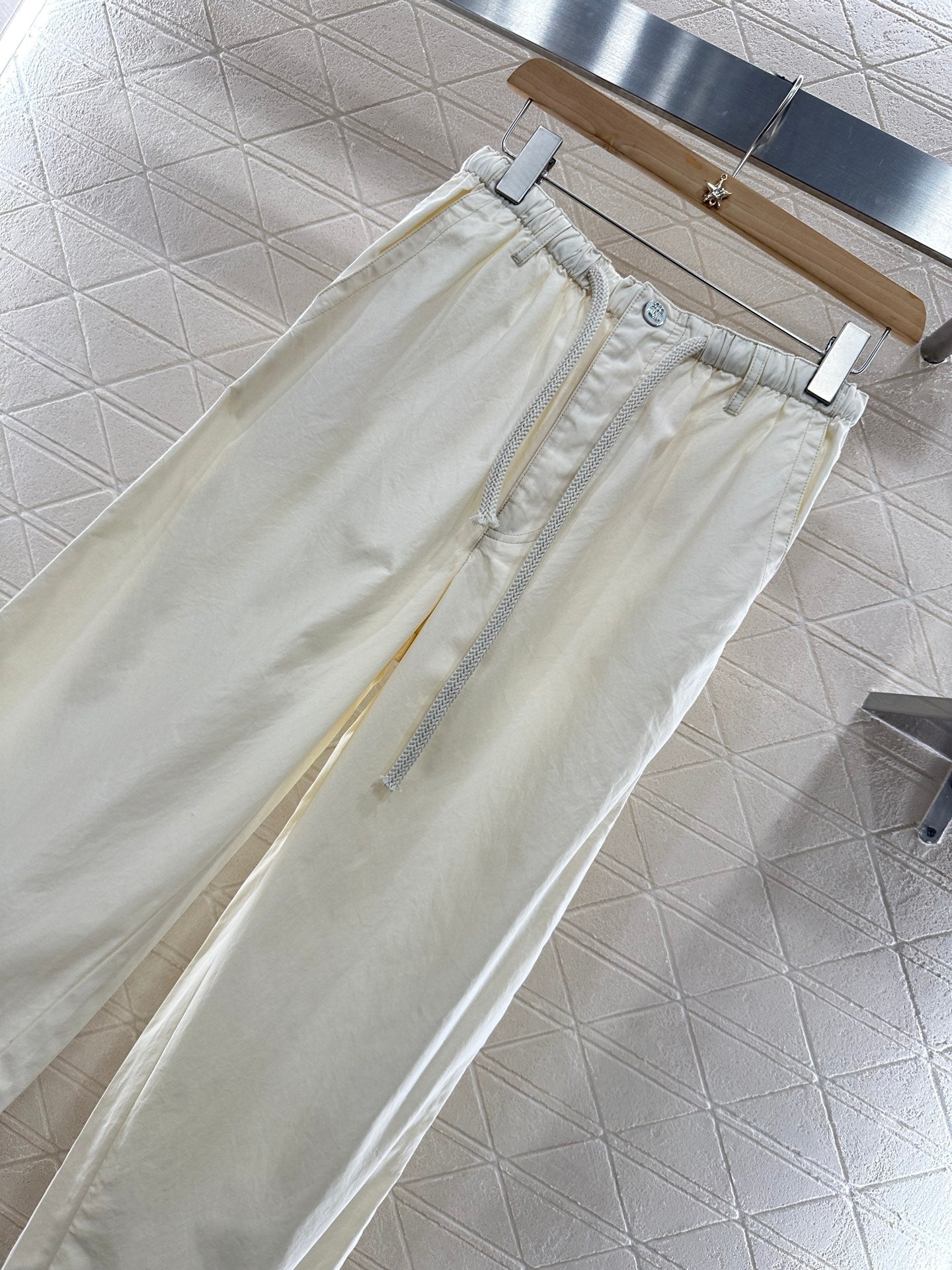 C 2025 Summer New Arrivals Wide Leg Drawstring Trousers