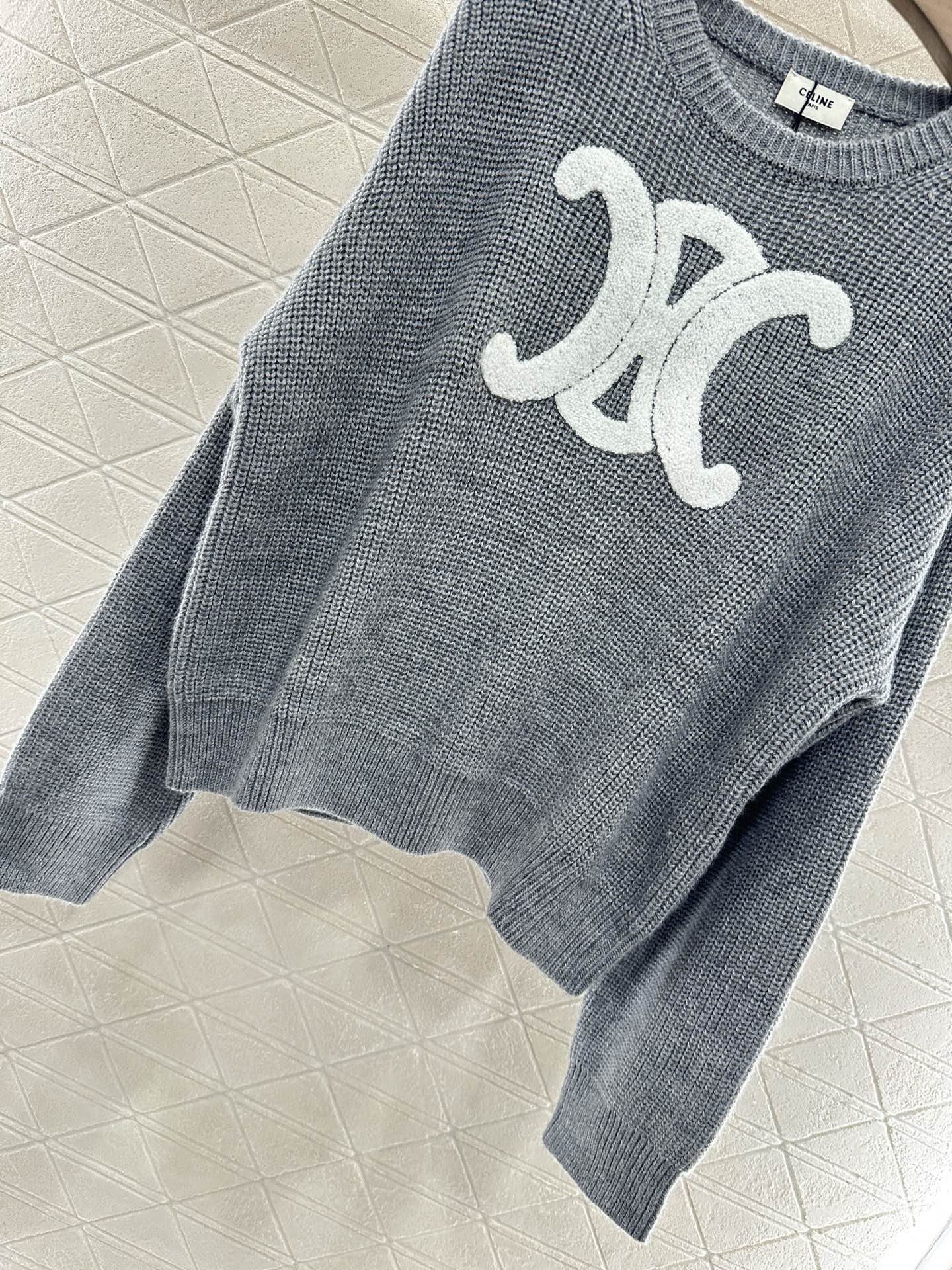CE 2025 Summer New Arrival All-match Arc de Triomphe Pullover Sweater
