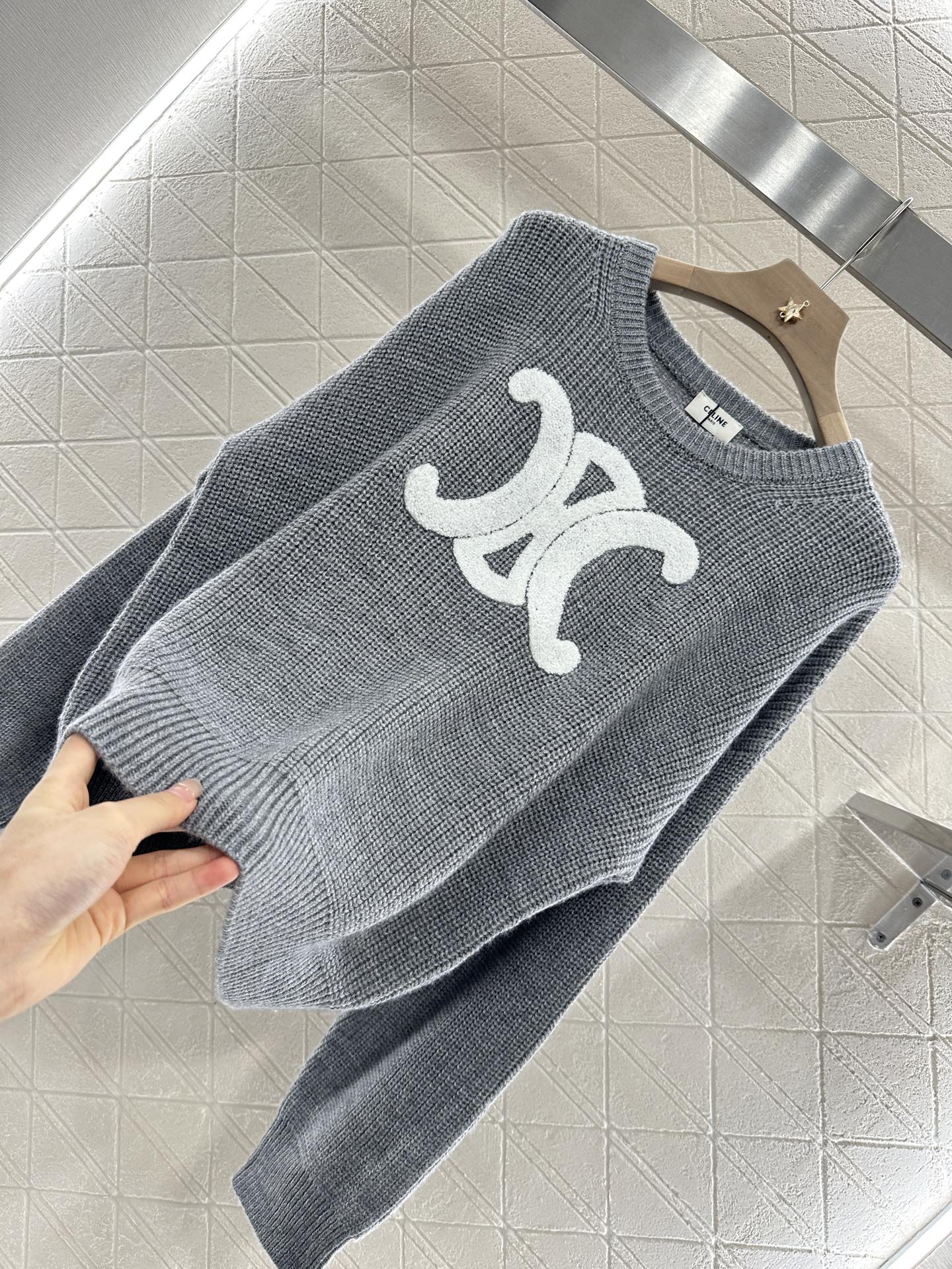 CE 2025 Summer New Arrival All-match Arc de Triomphe Pullover Sweater