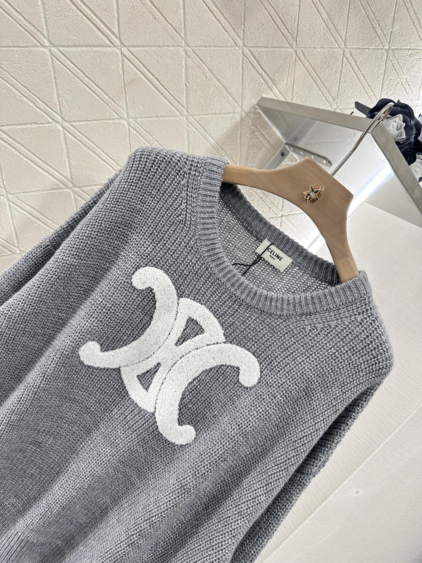 CE 2025 Summer New Arrival All-match Arc de Triomphe Pullover Sweater