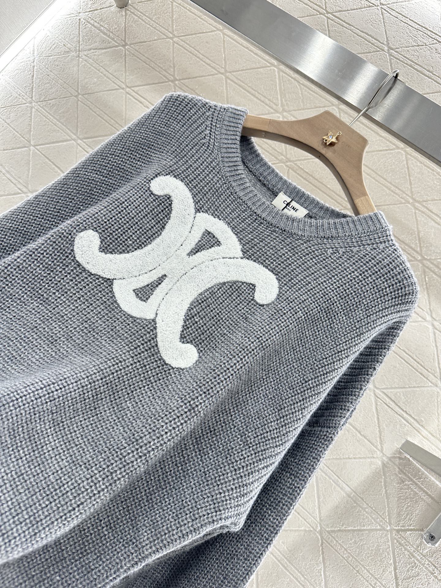 CE 2025 Summer New Arrival All-match Arc de Triomphe Pullover Sweater