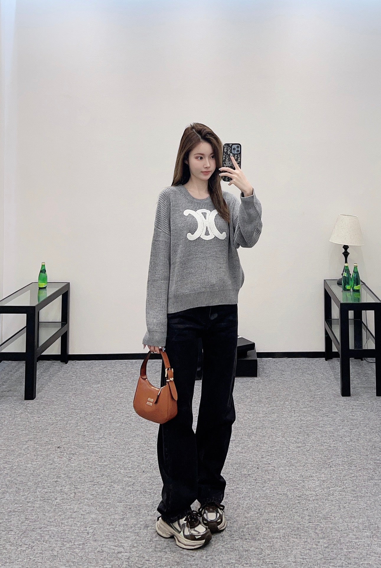 CE 2025 Summer New Arrival All-match Arc de Triomphe Pullover Sweater