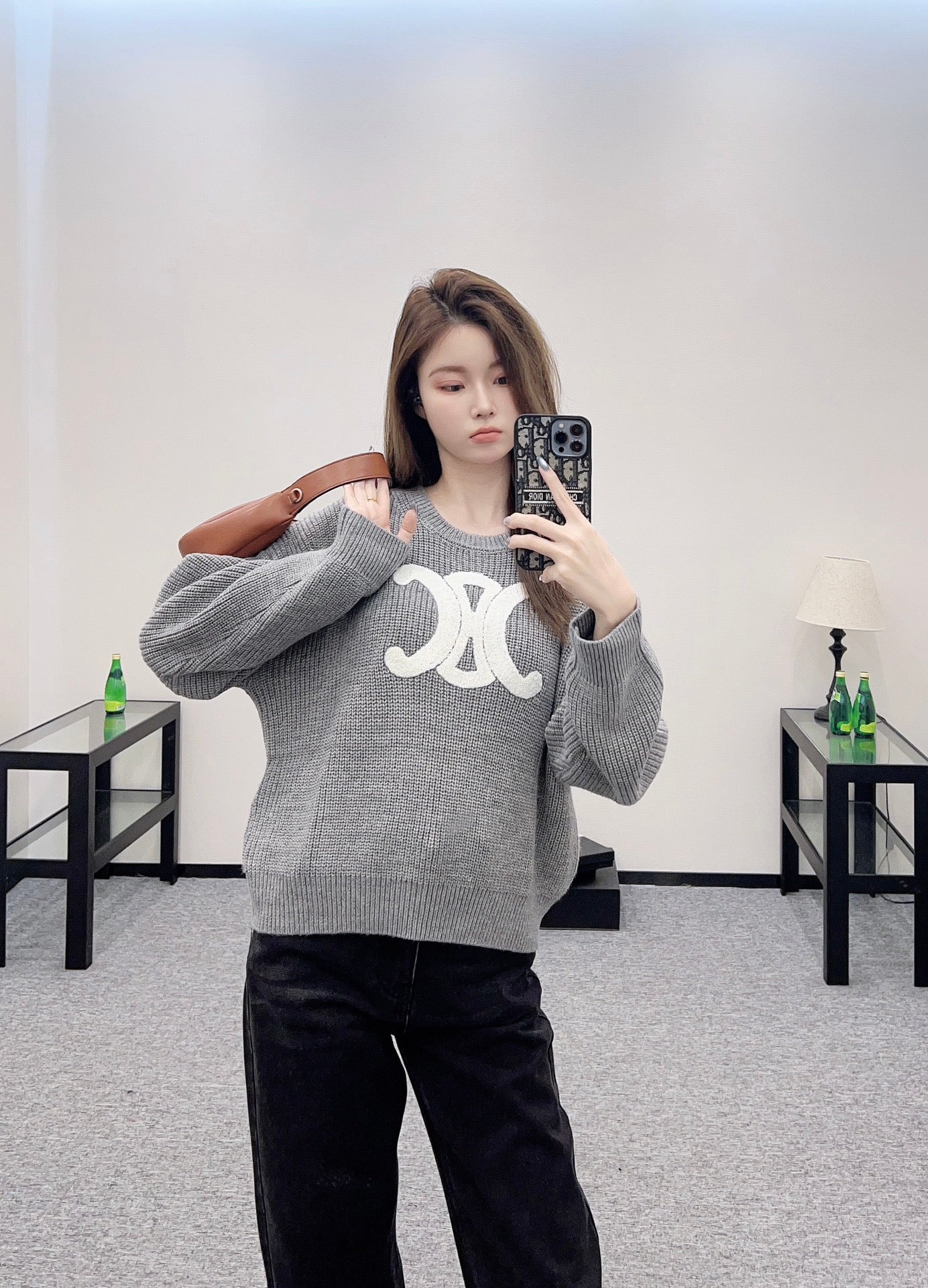 CE 2025 Summer New Arrival All-match Arc de Triomphe Pullover Sweater