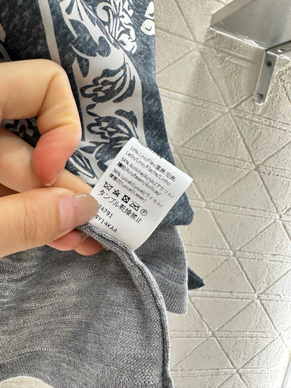 LO 2025 Summer New Ethnic Style Printed Knitted Tops