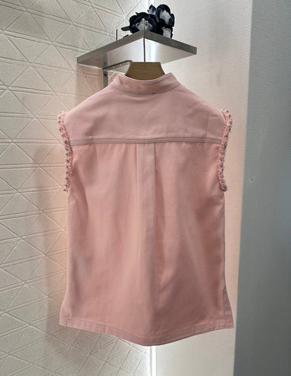 G 2025 Summer New Vest Top Shorts Set