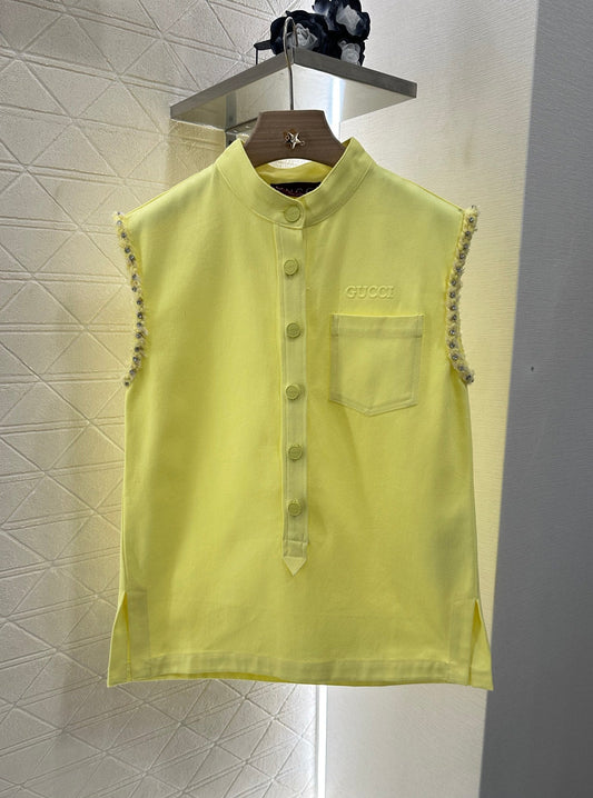 G 2025 Summer New Vest Top Skirt Set