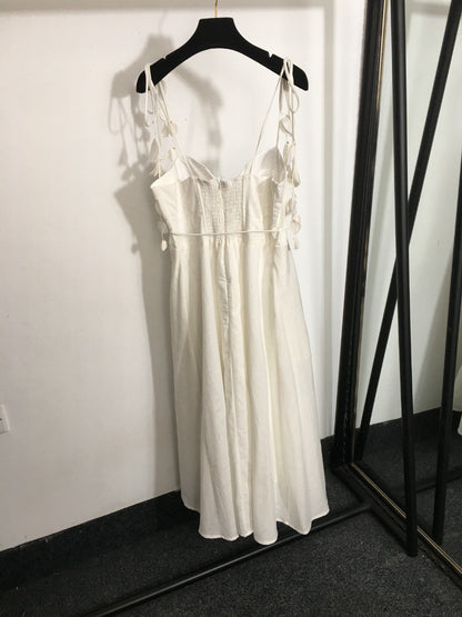 v 25 Summer New Petal Lace-up Tube Top Suspender Dress