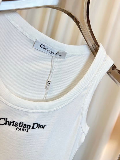 D 25 New Embroidered Logo Tank Top