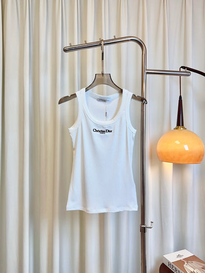 D 25 New Embroidered Logo Tank Top