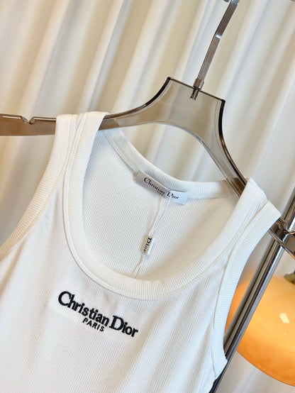 D 25 New Embroidered Logo Tank Top
