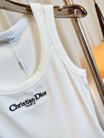 D 25 New Embroidered Logo Tank Top