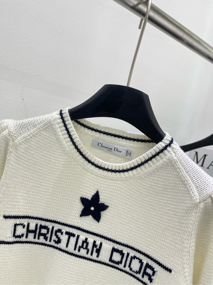 D 25 Star knitted short-sleeved top