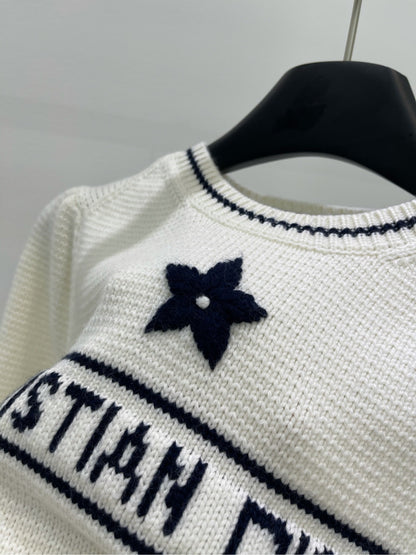 D 25 Star knitted short-sleeved top