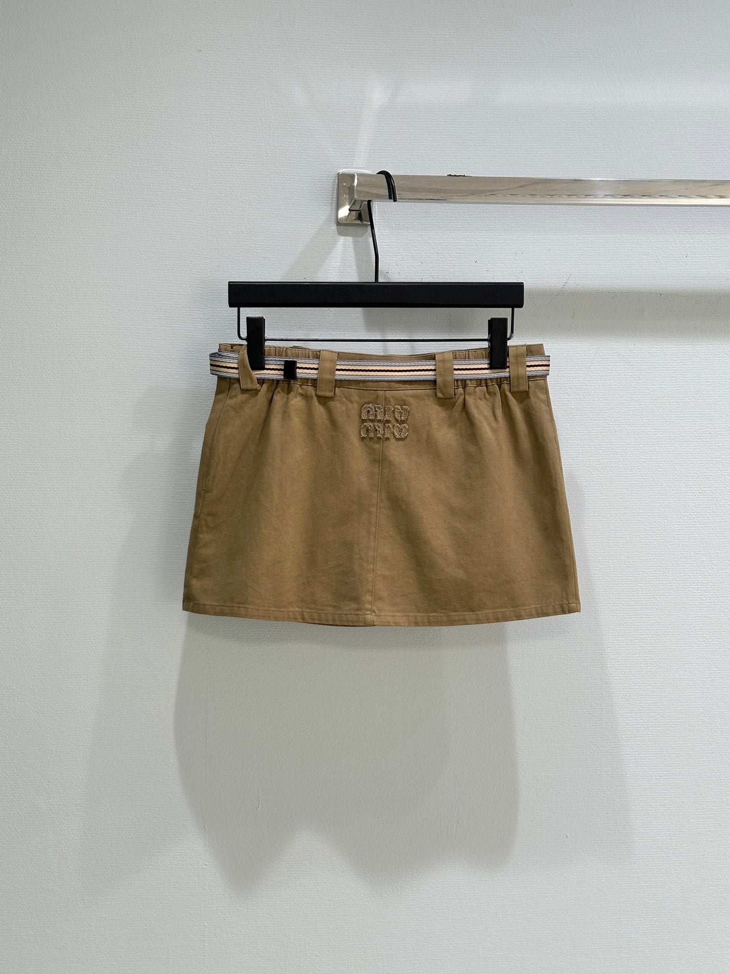 M 25SS Early Spring Work Pocket Belt Skirt