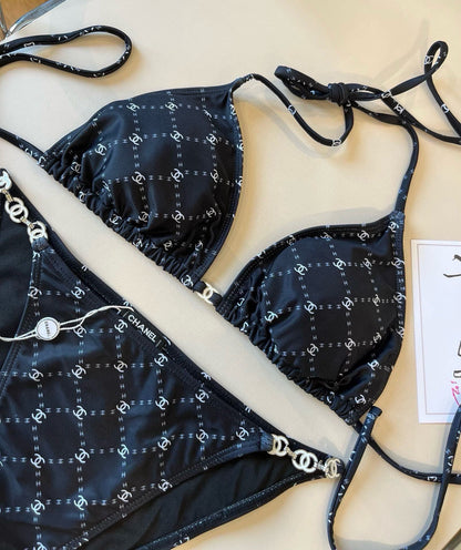 C 25 logo bikini swimsuit