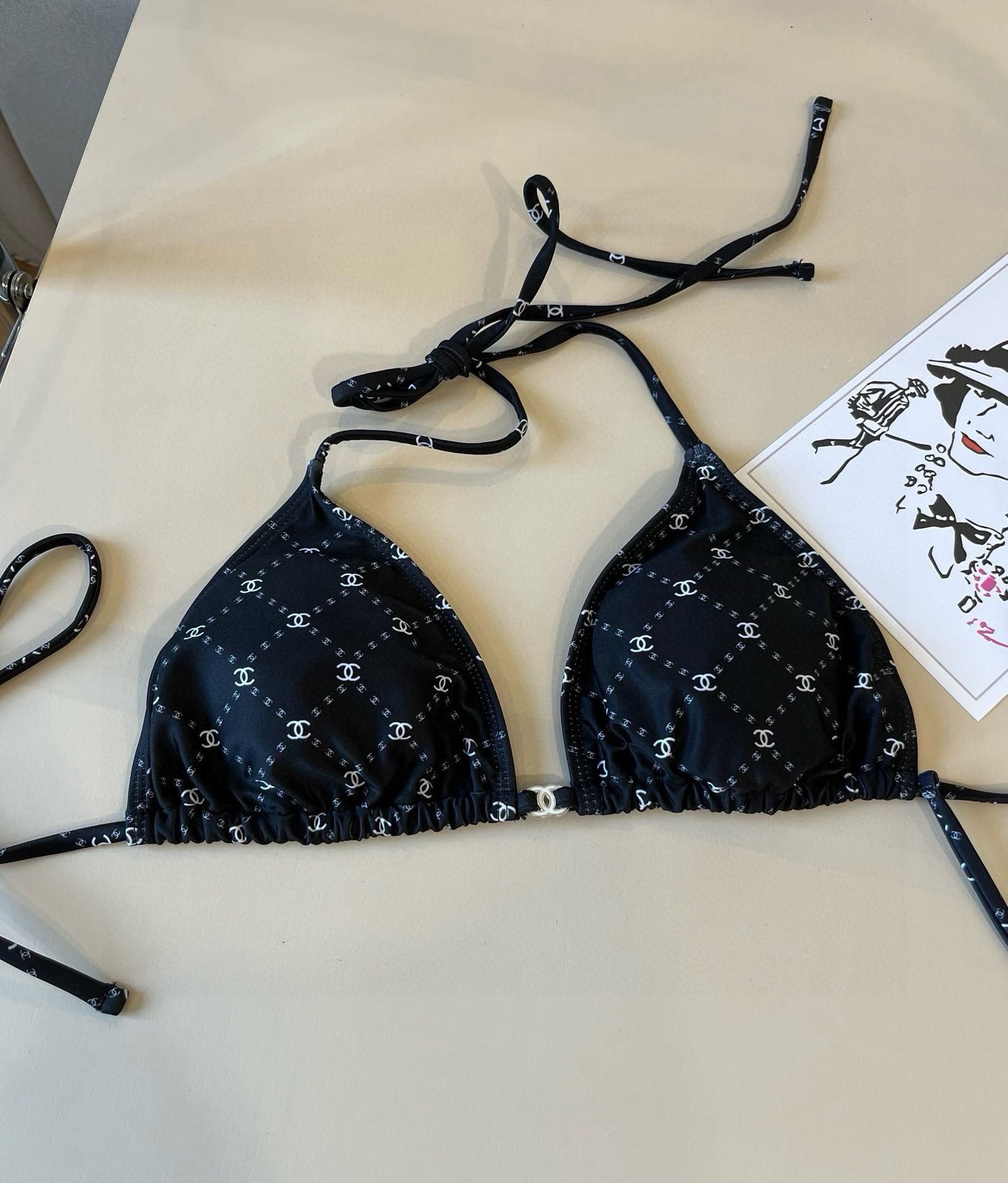 C 25 logo bikini swimsuit