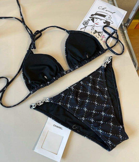 C 25 logo bikini swimsuit