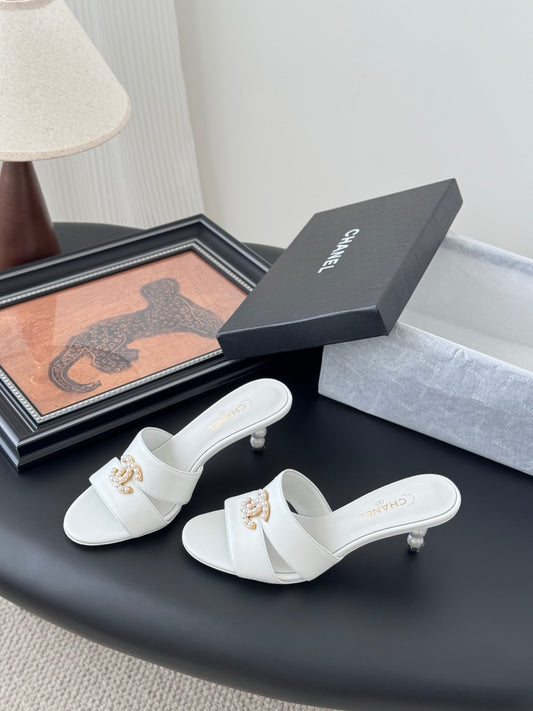 25 New Summer Mary Jane Pearl Slippers