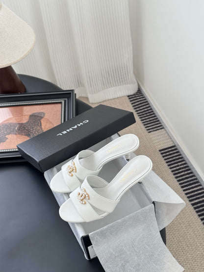 25 New Summer Mary Jane Pearl Slippers